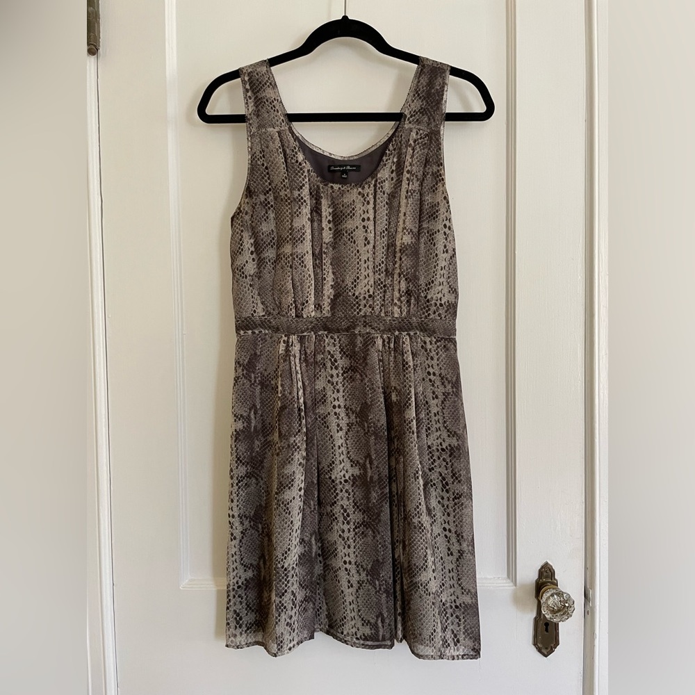 Snake print Silk Dress by Broadway & Broome. Size 2.